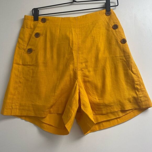 J. Crew Factory Linen-blend drapey sailor short Item AY438 - Picture 1 of 5
